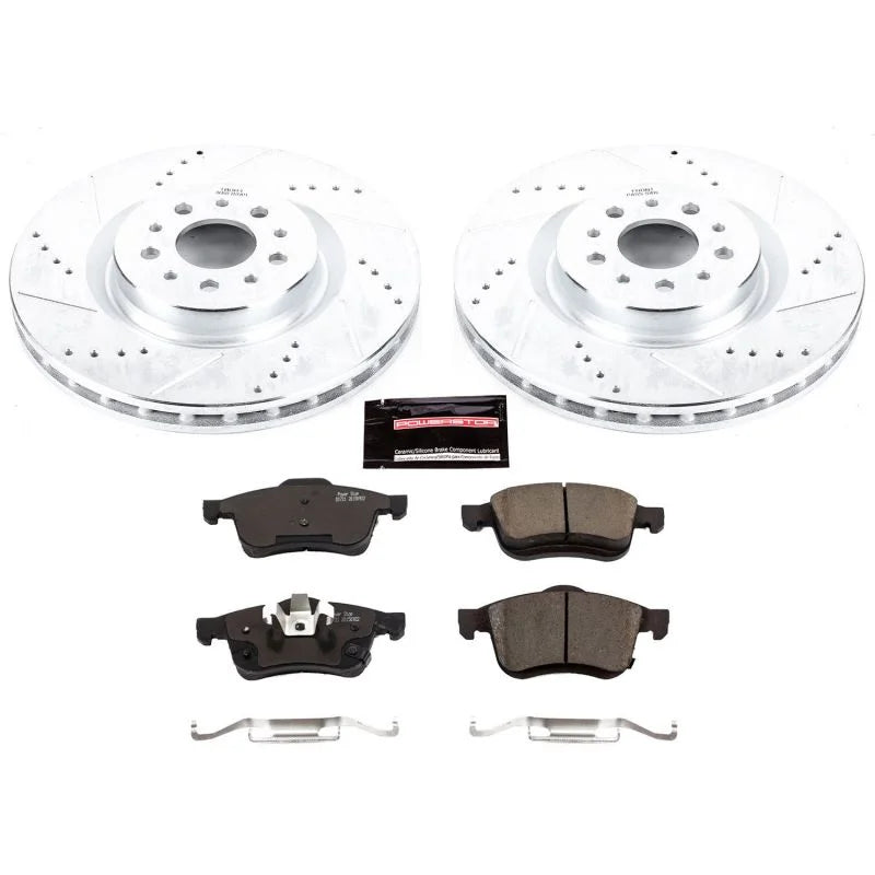 PowerStop Front Z23 Evolution Sport Brake Kit fits Ram Promaster / 2015-2022 Ram Promaster City / 2015-2021 Ram Promaster ...