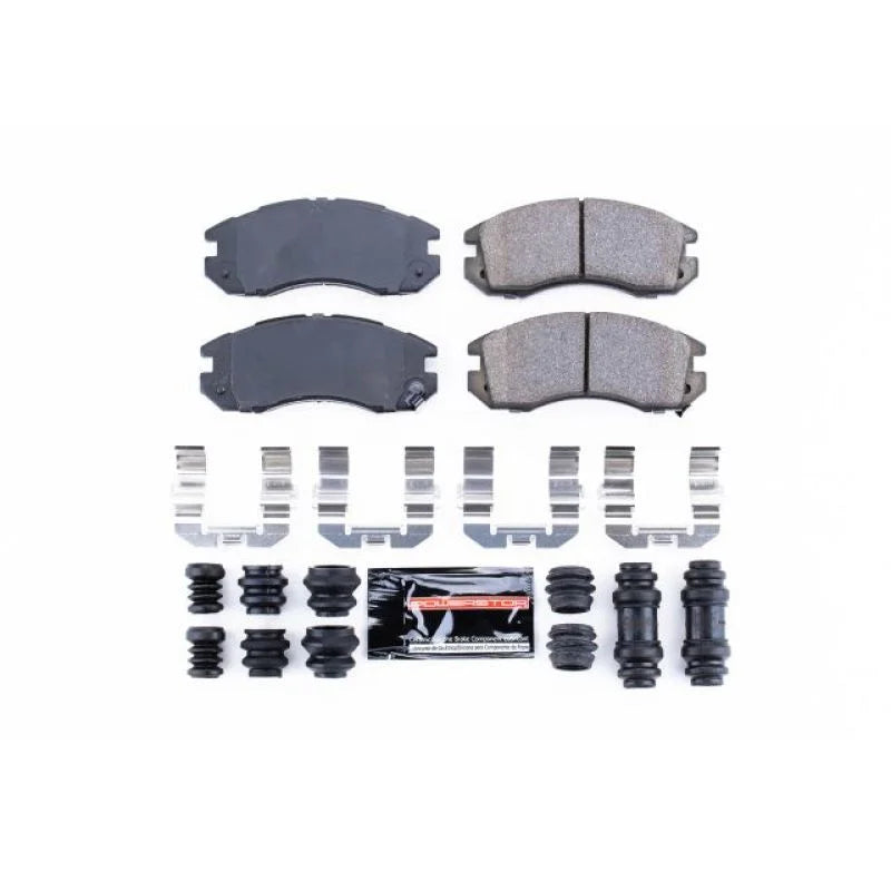 PowerStop Front Z23 Evolution Sport Brake Pads w/Hardware fits 1990-1996 Subaru Impreza / Legacy - Main Product View