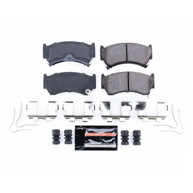 PowerStop Front Z23 Evolution Sport Brake Pads w/Hardware fits 1995-1999 Nissan 200SX / Sentra - Main Product View