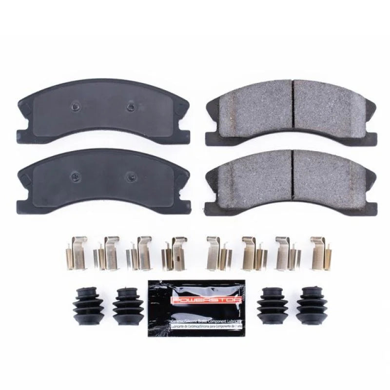 PowerStop Front Z23 Evolution Sport Brake Pads w/Hardware fits 1999-2004 Jeep Grand Cherokee - Main Product View