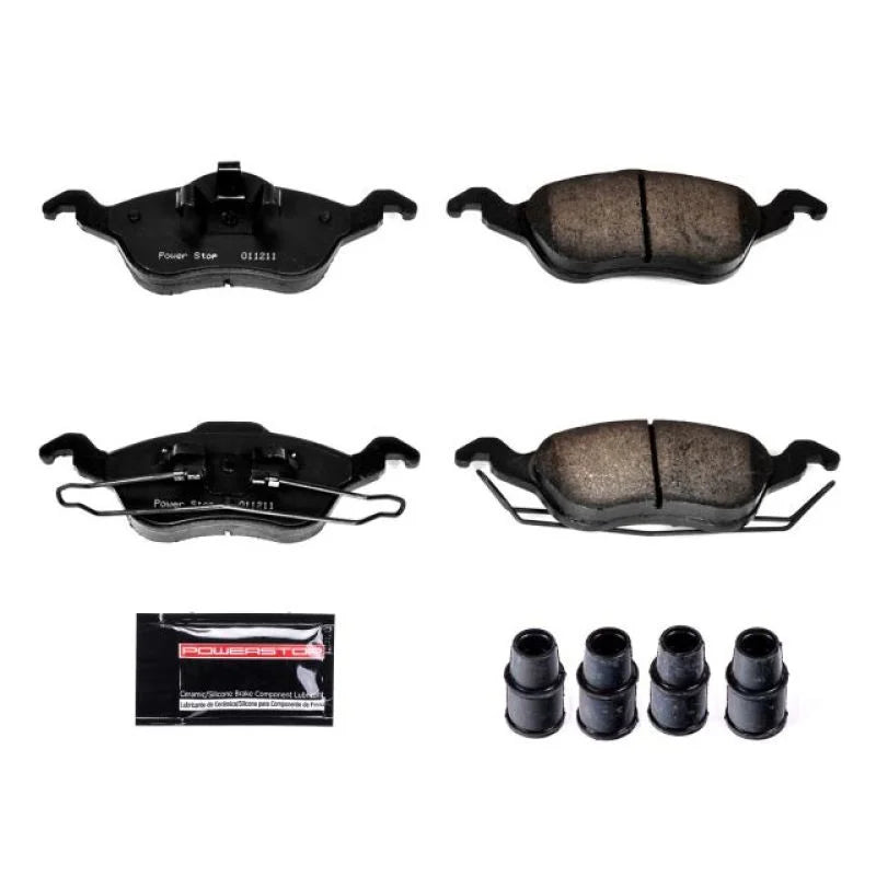 PowerStop Front Z23 Evolution Sport Brake Pads w/Hardware fits 2000-2004 Ford Focus - Main Product View