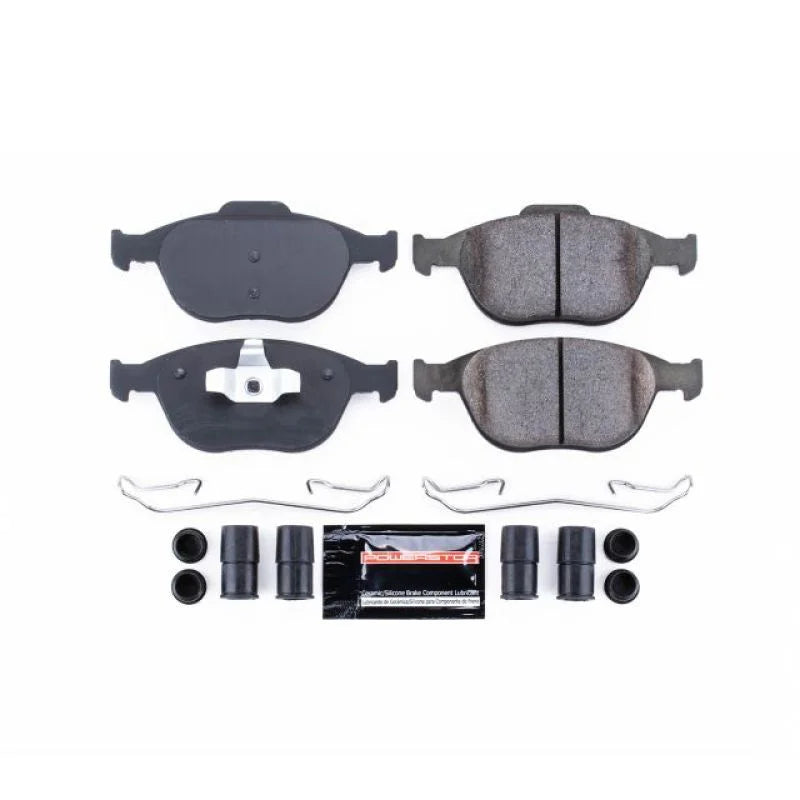PowerStop Front Z23 Evolution Sport Brake Pads w/Hardware fits 2002-2004 / 2010-2013 Ford Focus / Transit Connect - Main P...