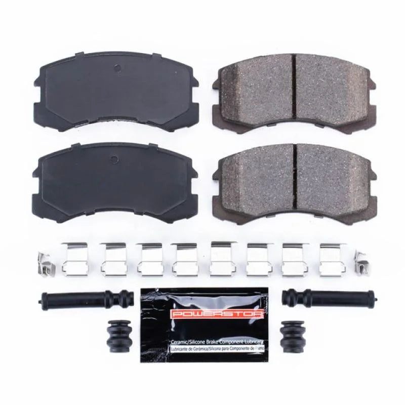 PowerStop Front Z23 Evolution Sport Brake Pads w/Hardware fits 2002-2007 Mitsubishi Lancer - Main Product View