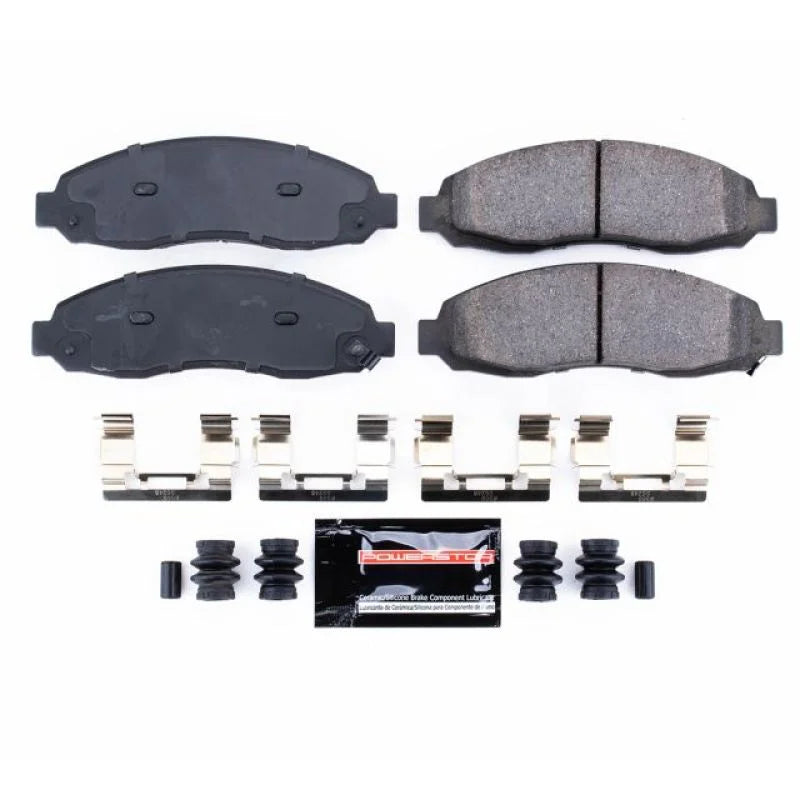 PowerStop Front Z23 Evolution Sport Brake Pads w/Hardware fits 2003-2004 Dodge Dakota - Main Product View
