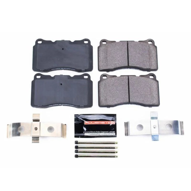 PowerStop Front Z23 Evolution Sport Brake Pads w/Hardware fits 2004-2007 Volvo S60 R / 2004-2007 Volvo V70 R - Main Produc...