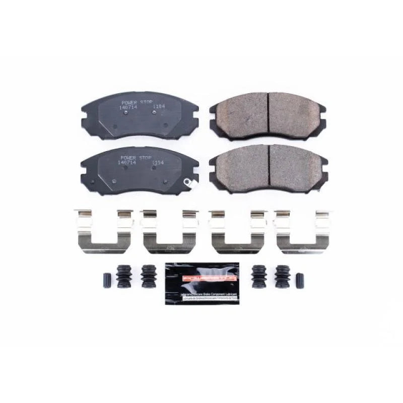 PowerStop Front Z23 Evolution Sport Brake Pads w/Hardware fits 2004-2008 Hyundai Tiburon - Main Product View