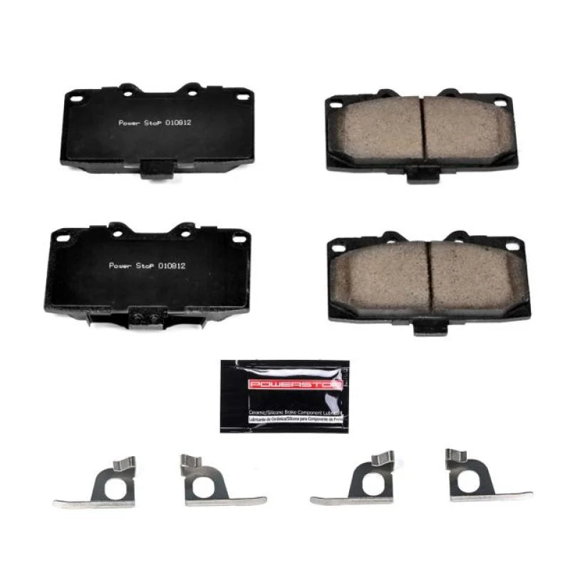 PowerStop Front Z23 Evolution Sport Brake Pads w/Hardware fits 2006-2007 Subaru Impreza WRX - Main Product View