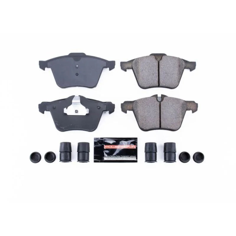 PowerStop Front Z23 Evolution Sport Brake Pads w/Hardware fits 2006-2008 Jaguar S-Type R / 2006-2009 Jaguar Super V8 / 201...