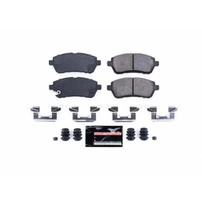 PowerStop Front Z23 Evolution Sport Brake Pads w/Hardware fits 2011-2014 Mazda 2 SPORT - Main Product View