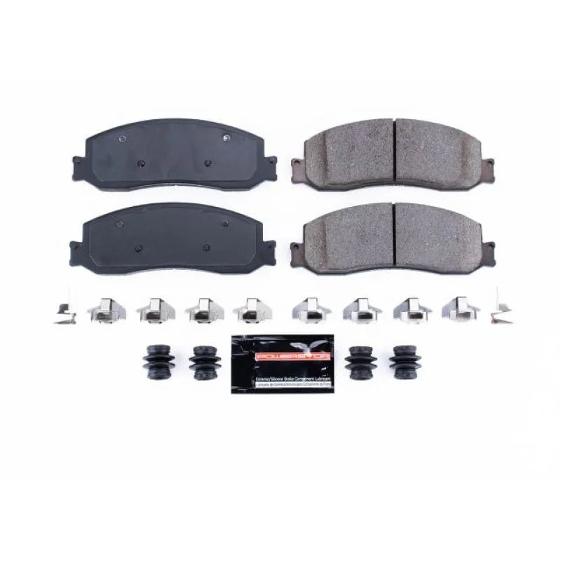 PowerStop Front Z23 Evolution Sport Brake Pads w/Hardware fits 2012 Ford F-250 Super Duty / 2012 Ford F-350 Super Duty - M...