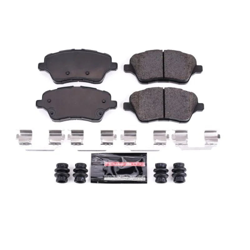 PowerStop Front Z23 Evolution Sport Brake Pads w/Hardware fits 2014-2019 Ford Fiesta ST - Main Product View
