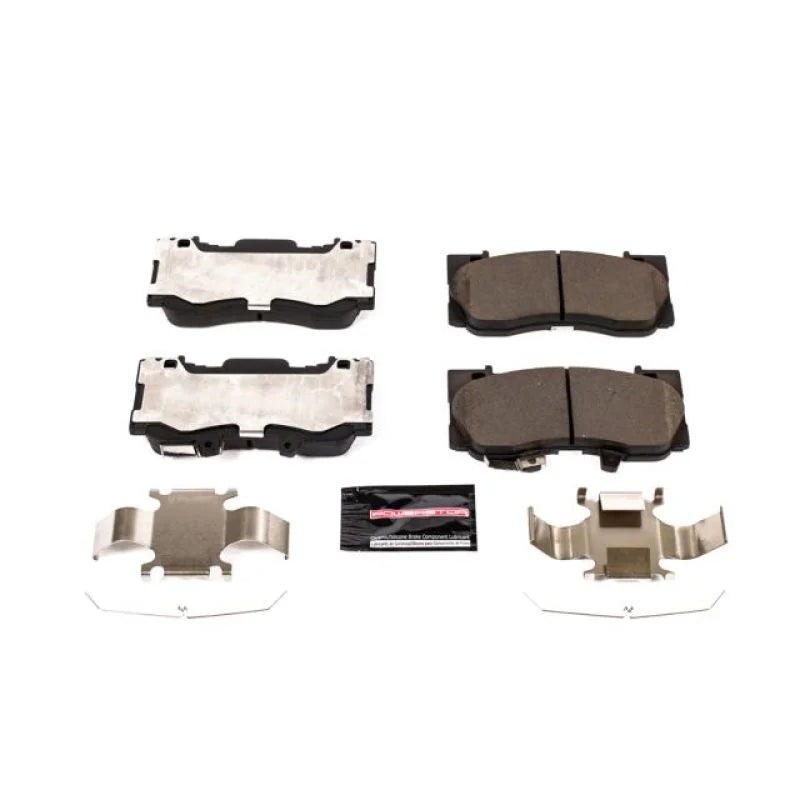 PowerStop Front Z23 Evolution Sport Brake Pads w/Hardware fits 2015-2023 Ford Mustang - Main Product View