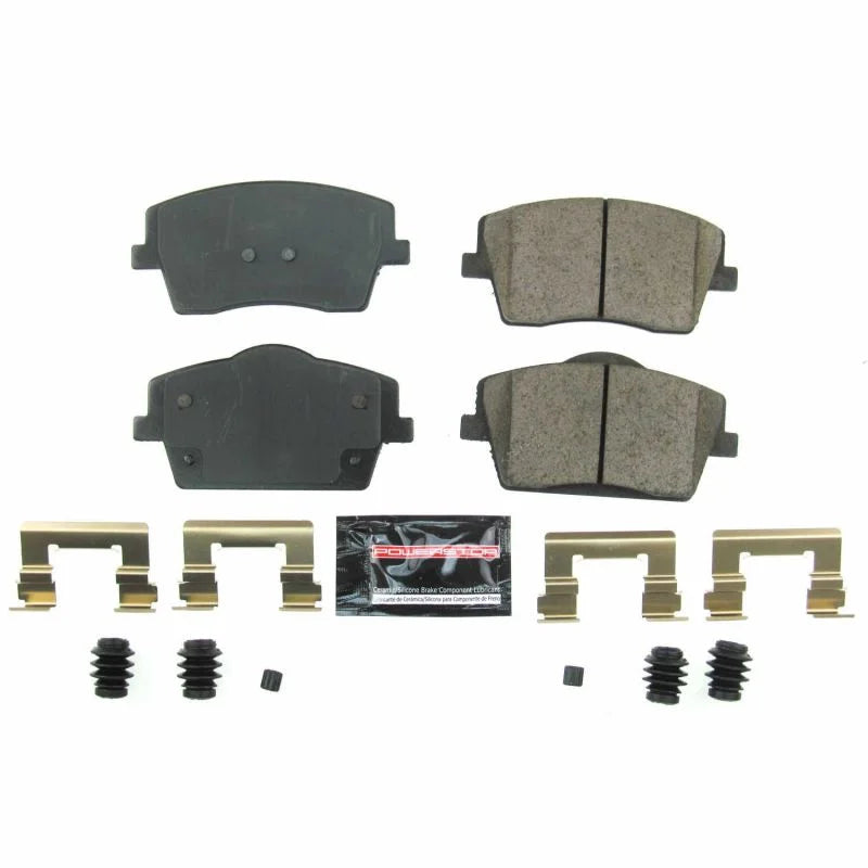 PowerStop Front Z23 Evolution Sport Brake Pads w/Hardware fits 2019 Volvo XC40 / 2019-2022 Volvo XC40 T4 Inscription - Mai...