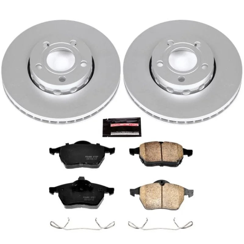 PowerStop Front Z23 Evolution Sport Coated Brake Kit fits 1996-1998 Audi A4 / A4 Quattro - Main Product View