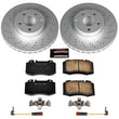 Load image into Gallery viewer, PowerStop Front Z23 Evolution Sport Coated Brake Kit fits 1999-2003 Mercedes-Benz CL500 / 2000-2002 Mercedes-Benz S430 / 2...