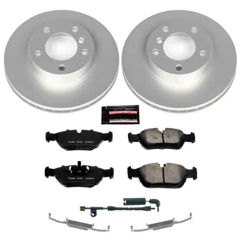 PowerStop Front Z23 Evolution Sport Coated Brake Kit fits 2000 BMW 323CI / 1999-2000 BMW 323I / 2003-2005 BMW Z4 - Main Pr...