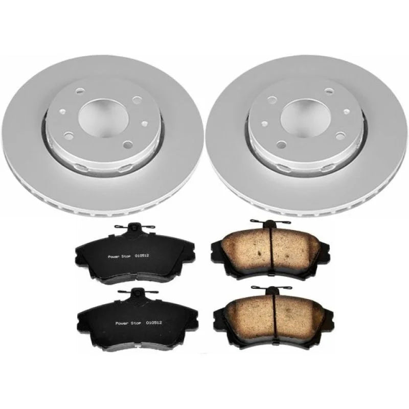 PowerStop Front Z23 Evolution Sport Coated Brake Kit fits 2000-2004 Volvo S40 / V40 - Main Product View