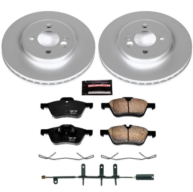 PowerStop Front Z23 Evolution Sport Coated Brake Kit fits 2002-2006 Mini Cooper - Main Product View