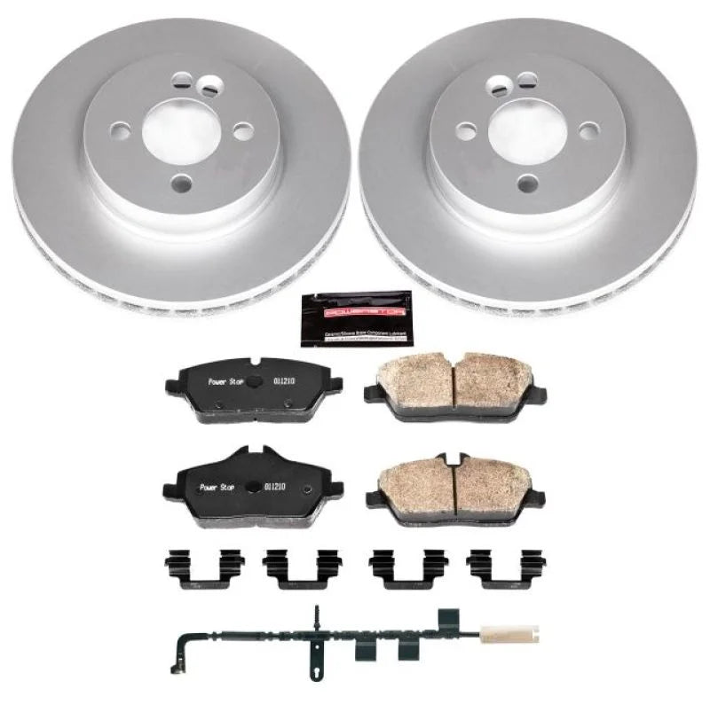 PowerStop Front Z23 Evolution Sport Coated Brake Kit fits 2007-2010 Mini Cooper - Main Product View