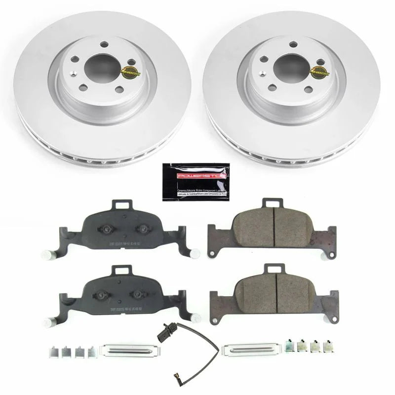 PowerStop Front Z23 Evolution Sport Coated Brake Kit fits 2017-2019 Audi A4 / 2017-2025 Audi A4 Quattro / 2017-2025 Audi A...