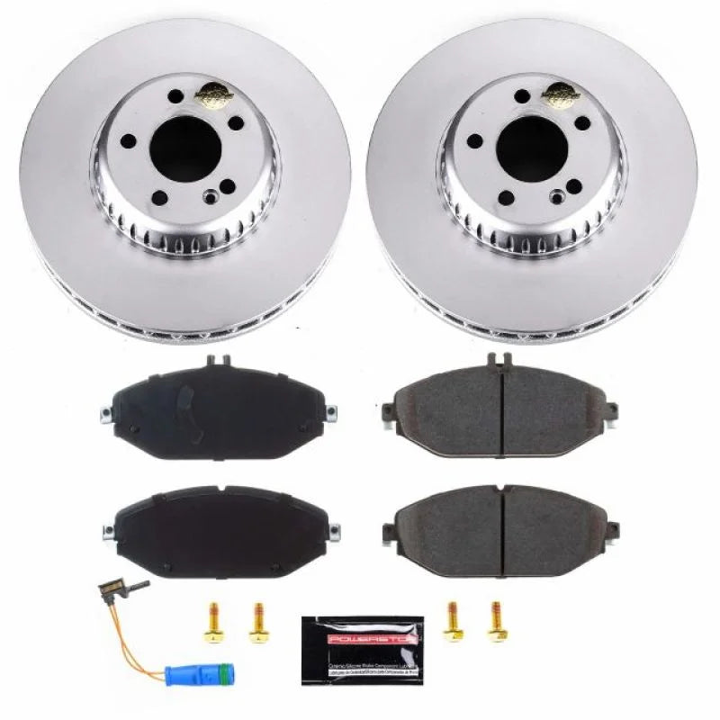 PowerStop Front Z23 Evolution Sport Coated Brake Kit fits Mercedes-Benz C300 / 2015-2021 Mercedes-Benz C300 4MATIC / 2018-...