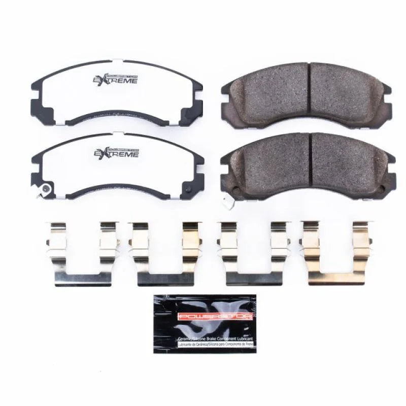 PowerStop Front Z26 Extreme Street Brake Pads w/Hardware fits 1991-1996 Dodge Stealth / 1993-1998 Eagle Talon TSI / 1991-1...