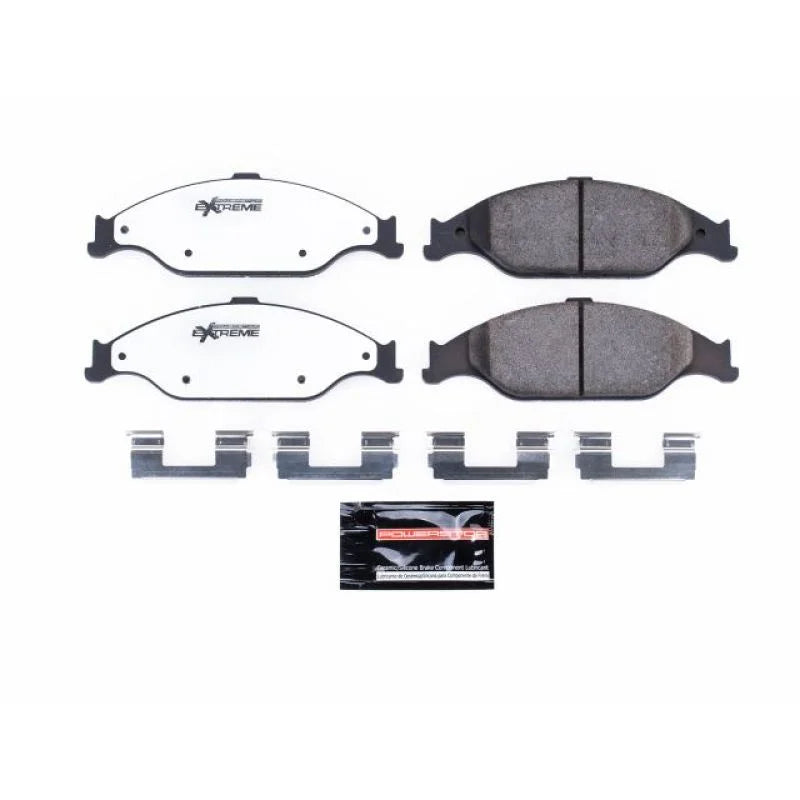 PowerStop Front Z26 Extreme Street Brake Pads w/Hardware fits 1999-2004 Ford Mustang / 2001 Ford Mustang GT Bullitt - Main...