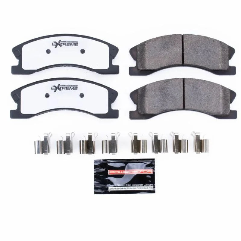 PowerStop Front Z26 Extreme Street Brake Pads w/Hardware fits 1999-2004 Jeep Grand Cherokee - Main Product View
