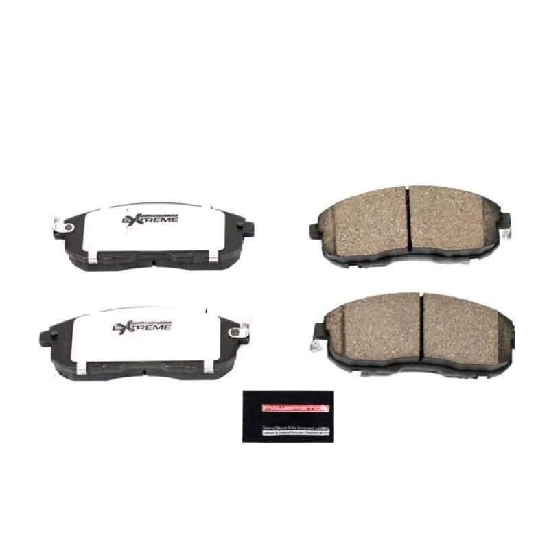 PowerStop Front Z26 Extreme Street Brake Pads w/Hardware fits 2003-2005 Infiniti G35 / 2003-2005 Nissan 350Z / 2005 Nissan...