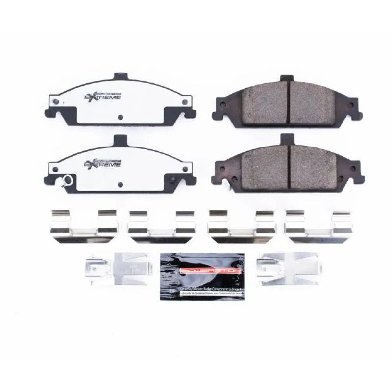 PowerStop Front Z26 Extreme Street Brake Pads w/Hardware fits 2004 2005 Chevrolet Classic / 1997-2005 Chevrolet Malibu / 2...