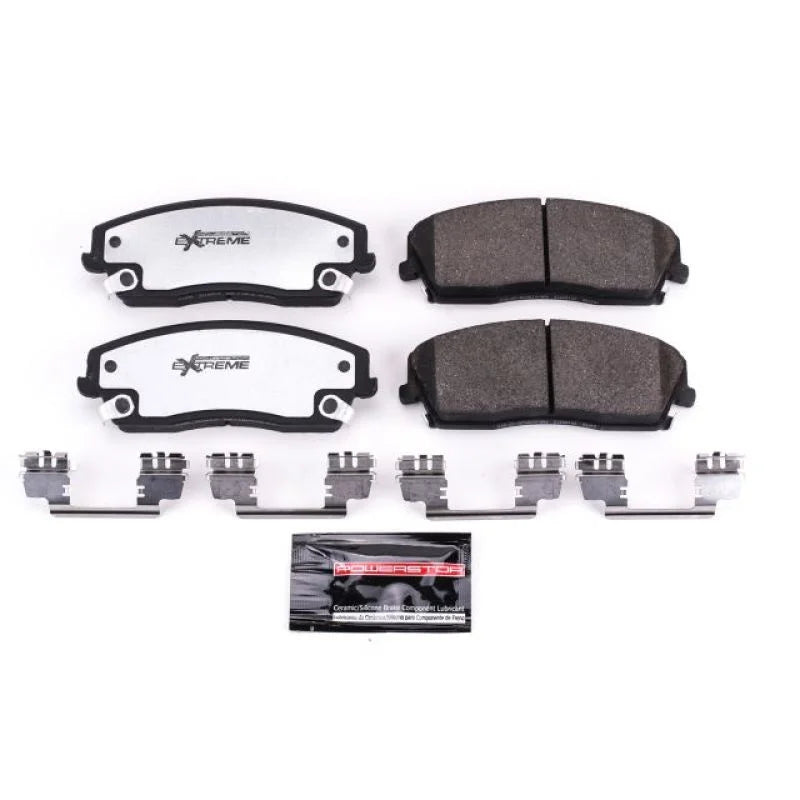 PowerStop Front Z26 Extreme Street Brake Pads w/Hardware fits 2005-2010 Chrysler 300 / 2005-2020 Chrysler 300 C / 2008 Chr...