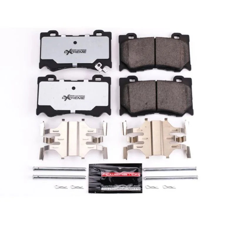 PowerStop Front Z26 Extreme Street Brake Pads w/Hardware fits 2009-2013 Infiniti FX50 / 2009-2013 Infiniti G37 / 2011-2013...