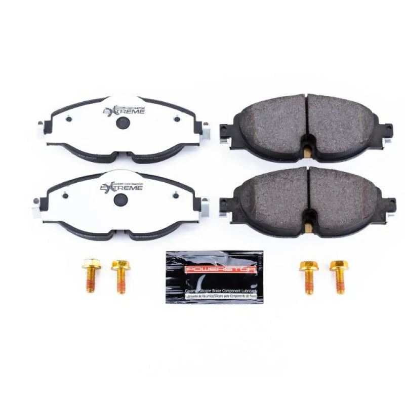 PowerStop Front Z26 Extreme Street Brake Pads w/Hardware fits 2015-2020 Audi A3 / 2015-2018 Audi A3 Quattro / 2016-2018 Au...