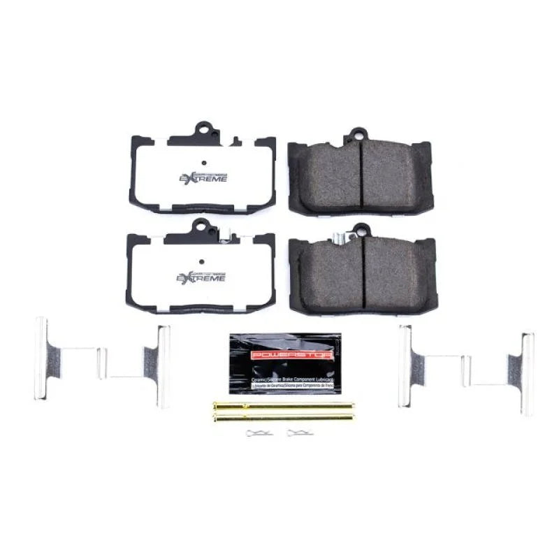 PowerStop Front Z26 Extreme Street Brake Pads w/Hardware fits 2016-2017 Lexus GS200T / 2018-2019 Lexus GS300 / 2013-2020 L...