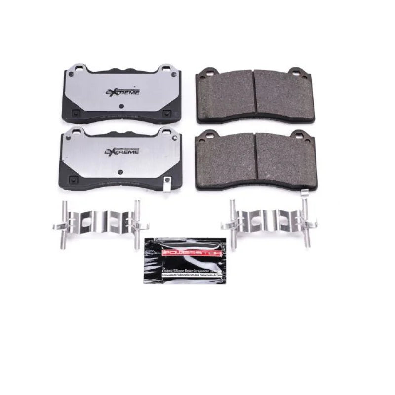 PowerStop Front Z26 Extreme Street Brake Pads w/Hardware fits Ford Focus / 2016-2018 Ford Focus RS - Main Product View