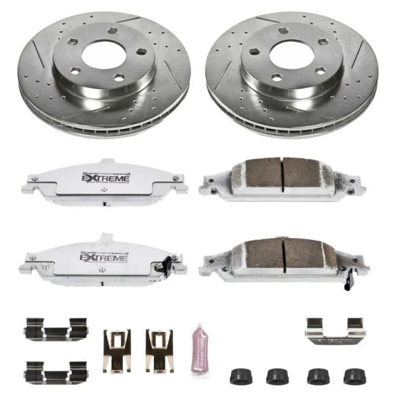 PowerStop Front Z26 Street Brake Kit fits 2004 2005 Chevrolet Classic / 1997-2005 Chevrolet Malibu / 1997-2003 Chevrolet M...