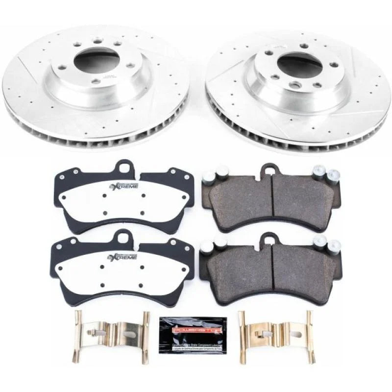 PowerStop Front Z26 Street Brake Kit fits 2007-2015 Audi Q7 / 2009 2010 Audi Q7 TDI / 2004-2006 Porsche Cayenne / 2008-201...
