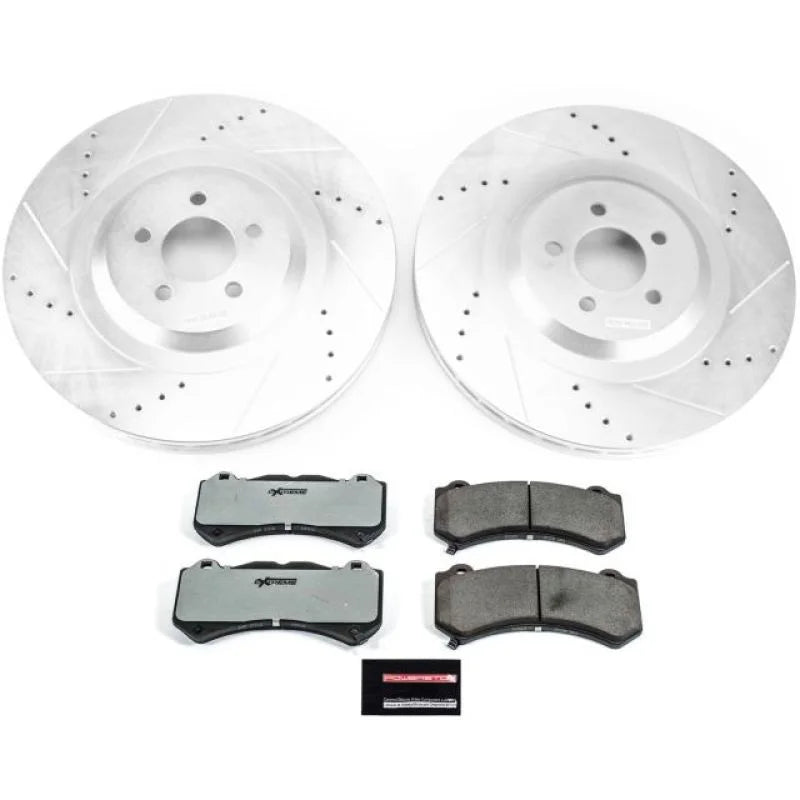 PowerStop Front Z26 Street Brake Kit fits 2015-2020 Dodge Challenger / Charger - Main Product View
