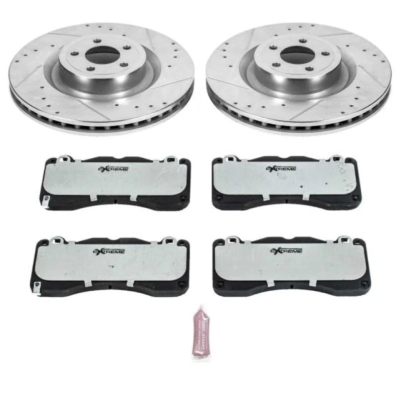 PowerStop Front Z26 Street Brake Kit fits 2015-2023 Ford Mustang - Main Product View