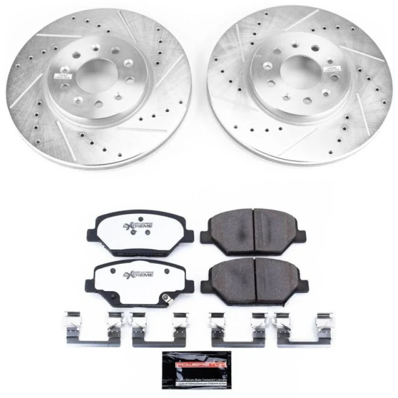 PowerStop Front Z26 Street Brake Kit fits 2016-2018 Buick Envision / 2017-2019 Buick LaCrosse / 2018-2020 Buick Regal Spor...