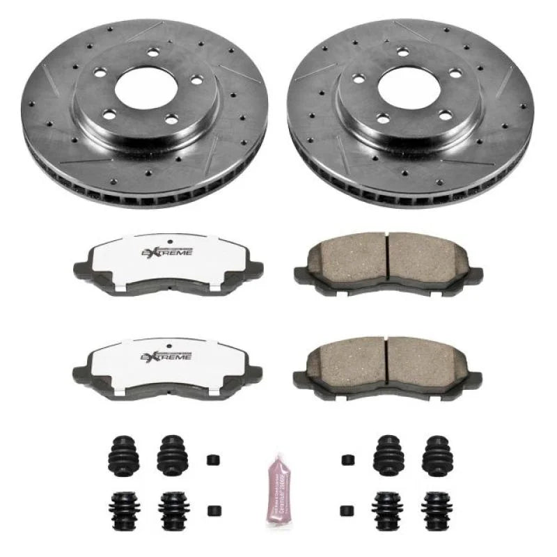 PowerStop Front Z26 Street Brake Kit fits Dodge Caliber / 2010 2011 Dodge Caliber Express / 2007-2010 Dodge Caliber SE / 2...