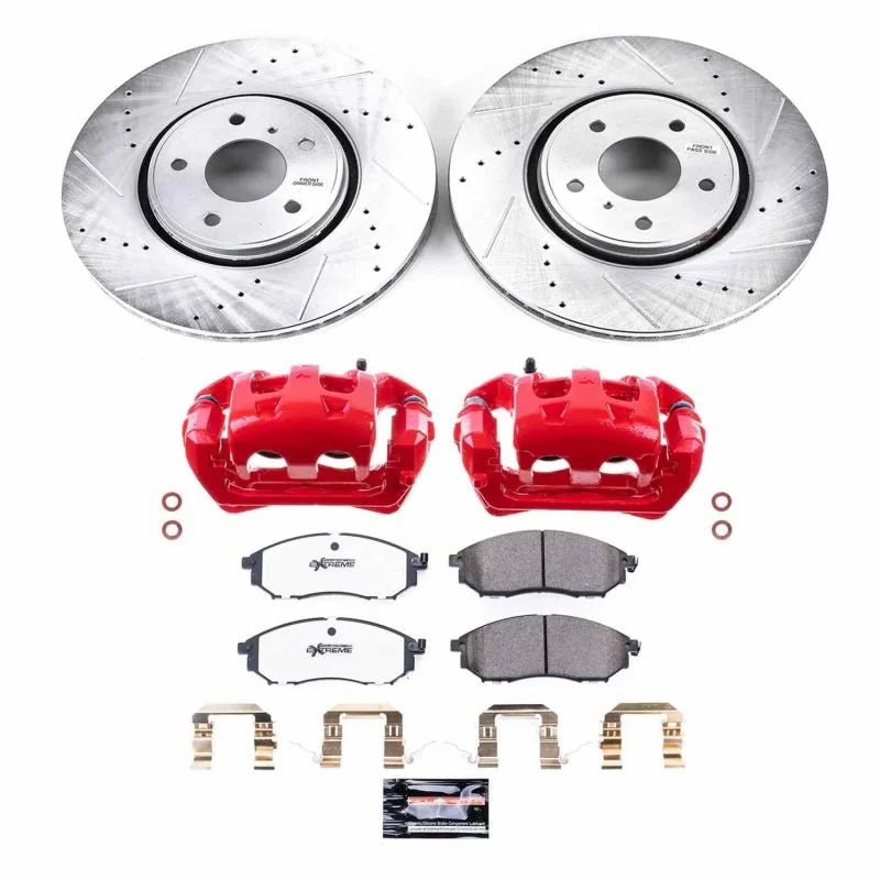 PowerStop Front Z26 Street Kit w/Calipers fits 2005-2012 Infiniti FX35 / 2013 Infiniti FX37 / 2005-2008 Infiniti FX45 / 20...