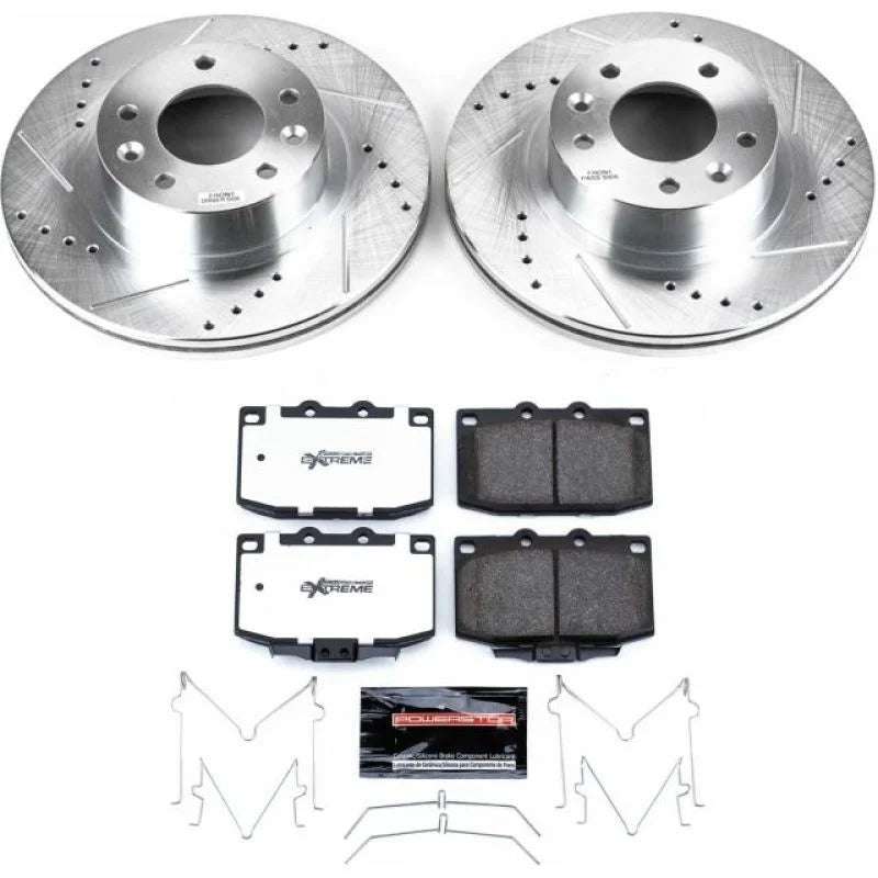 PowerStop Front Z26 Street Warrior Brake Kit fits 1993-1995 Mazda Rx-7 - Main Product View
