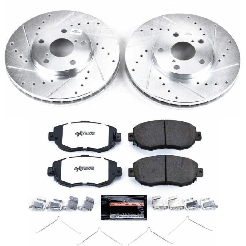PowerStop Front Z26 Street Warrior Brake Kit fits 1993-2005 Lexus GS300 / 1998-2000 Lexus GS400 / 2001-2005 Lexus GS430 / ...