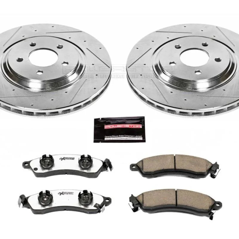 PowerStop Front Z26 Street Warrior Brake Kit fits 1994-1999 / 2001 / 2003-2004 Ford Mustang - Main Product View