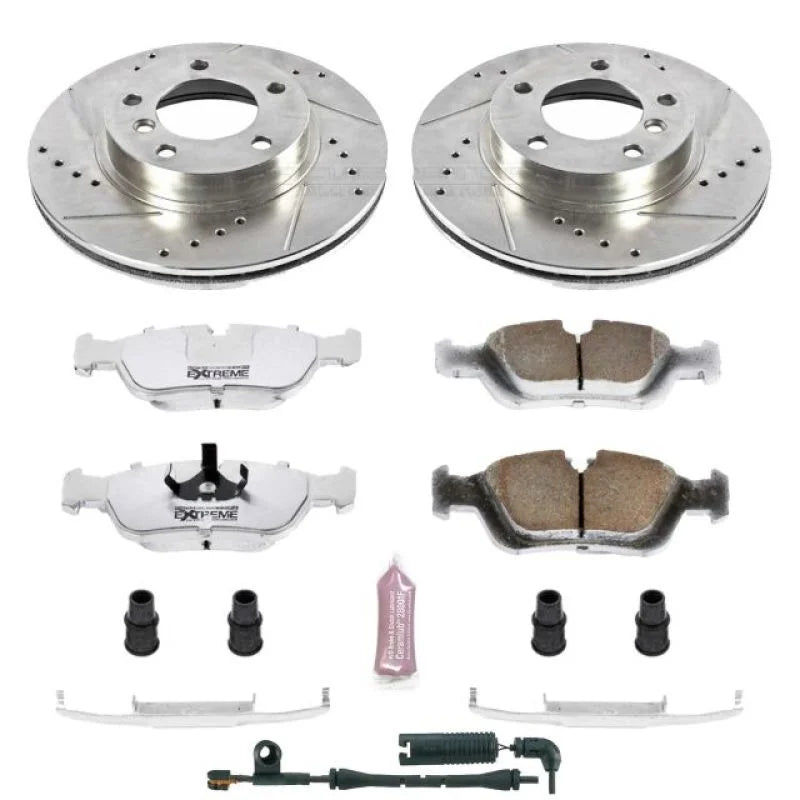 PowerStop Front Z26 Street Warrior Brake Kit fits 2000 BMW 323CI / 1999-2000 BMW 323I / 2003-2005 BMW Z4 - Main Product View
