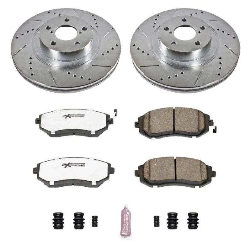 PowerStop Front Z26 Street Warrior Brake Kit fits 2004-2006 Subaru Baja / 2009-2010 Subaru Forester / 2008-2010 Subaru Imp...