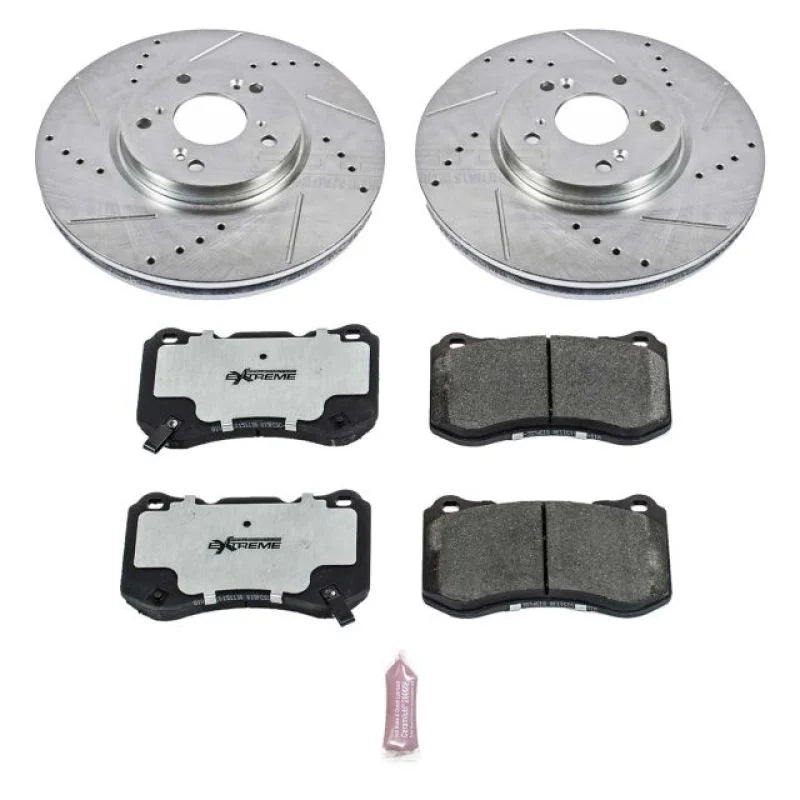 PowerStop Front Z26 Street Warrior Brake Kit fits 2004-2008 Acura TL / 2007-2008 Acura TL Type-s - Main Product View