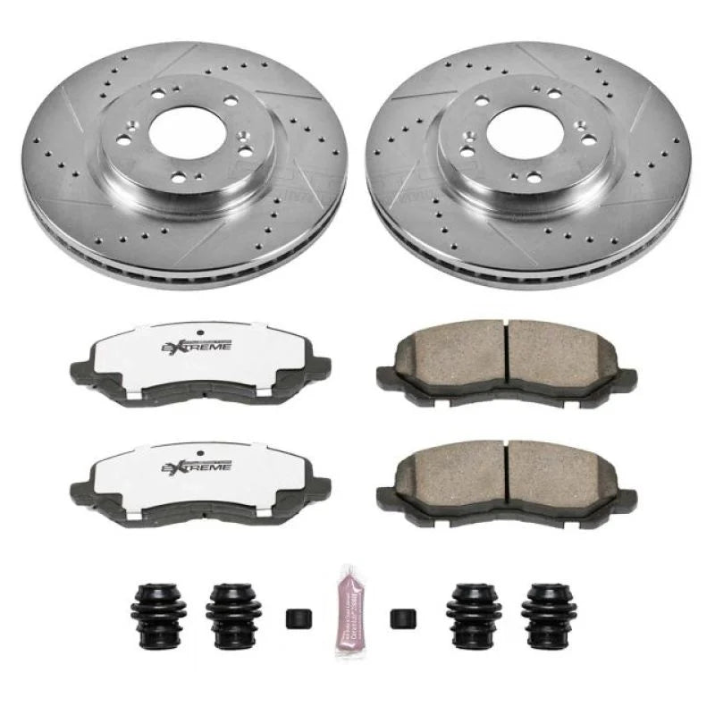 PowerStop Front Z26 Street Warrior Brake Kit fits 2004-2012 Mitsubishi Eclipse / Galant - Main Product View