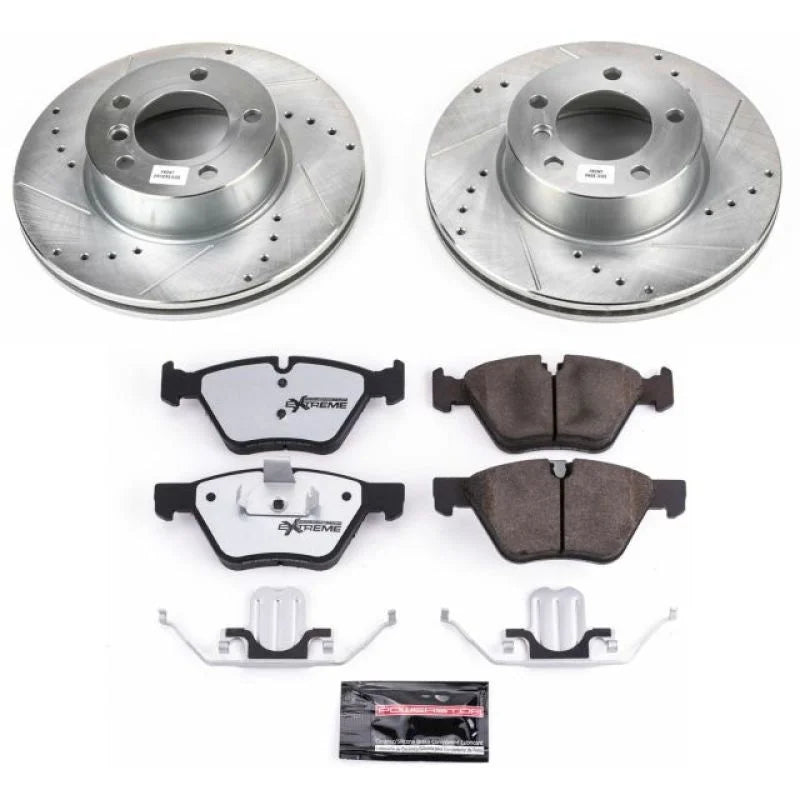 PowerStop Front Z26 Street Warrior Brake Kit fits 2006 BMW 325XI / 2007 BMW 328XI - Main Product View